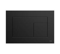 Plaque de commande WC TECEvelvet 9240732 pour double chasse, Nero Ingo / Noir