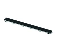 TECEdrainline Couvercle en verre, pour caniveau de douche, noir satiné, 600794, Exécution: Longueur nominale : 700mm