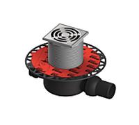 TECEdrainpoint S 120 drain set 3601200 100x100mm, DN50, standard, bride universelle