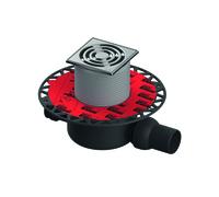 TECEdrainpoint S 122 Set dévacuation, norme, avec bride universelle Seal System, avec cadre grille en inox, 3601202