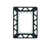 TECEfilo Cadre dencastrement, pour montage en surface, 9242041, Couleur: Blanc