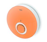TECEfloor Cache thermostat design DT, 77400017, Couleur: Verre orange - boîtier blanc