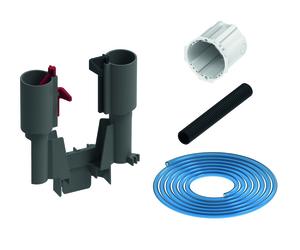 TECEflushpoint, kit de montage brut, déclenchement pneumatique à distance, pour chasses deau avec vidage A5, 9240977