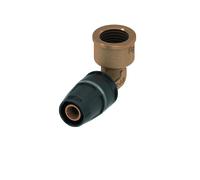TECElogo Push Manchon de transition coudé, bronze rouge/bronze au silicium, 8713203, Exécution: Dimension 20 x filetage intérieur (RP) 1/2