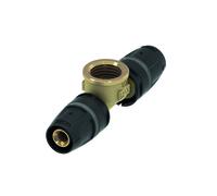 TECElogo Push Té femelle, standard laiton, 8610402, Exécution: 16 x filetage femelle (RP) 1/2" x 16
