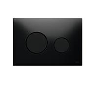 TECELoop flush plate 9240657 verre noir, boutons noirs