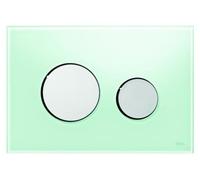 TECEloop plaque deWC p. 2 quantités verre vert T. VC brillant