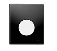 TECEloop urinoir plaque chasse d' eau noire bouton verre 9242654 blanc