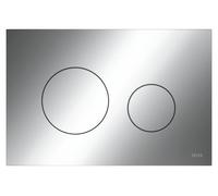 TECEloop WC-Betätigungsplatte Kunststoff für Zweimengentechnik, Chrom glänzend