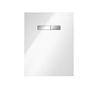 TECElux plaque affleurant blanc bouton verre 9650001 chromé , opération manuelle