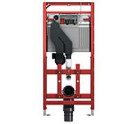Tece Châssis encastré TECElux 9600400 pour cuvette suspendue H112 cm réglable, aspiration des odeurs