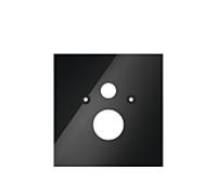Tece Plaque de montage WC TECElux 9650105 verre noir pour WC standard