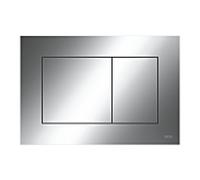 Tece Plaque de commande WC Now 9240401 double chasse Chrome brillant