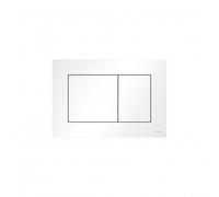 TECEnow Plaque de commande double touche, Blanc brillant (9240400)