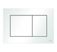 TECEnow plaque de commande WC pour technique à deux quantités, 9240400, Couleur: blanc
