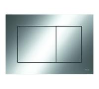 TECEnow plaque de commande WC pour technique à deux quantités, 9240401, Couleur: Chrome brillant