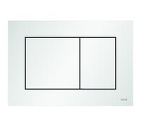 TECEnow plaque de commande WC pour technique à deux quantités, 9240417, Couleur: blanc mat