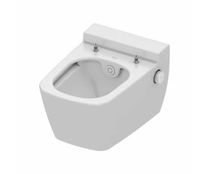 Teceone Wc-Keramik Avec Duschfunktion Fond Creux , Blanc, Neuf En Emballage