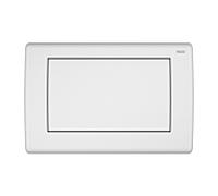 TECEplanus plaque de commande 9240312 blanc satin simple rinçage