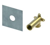 TECEprofil Disques muraux système, pour montage sur robinetterie de W.-C./bidet et robinetterie apparente, 9021017, Exécution: TECE 1/2\\" x 1/2\\" bronze au silicium