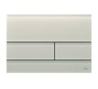 TECEsquare II WC plaque d'actionnement 9240827 technologie double flux, verre beige sable satiné