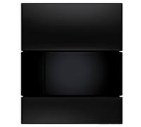 TECEsquare Urinal 9242809 verre noir, boutons noirs, avec cartouche