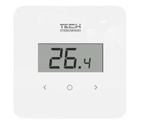 TECH-CONTROLEURS WG.11.0670 Thermostat d'ambiance R-12B filaire, blanc, dédié aux rails L-X et L-12