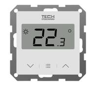TECH-CONTROLEURS WG.11.0692 Thermostat d'ambiance F-12B filaire, blanc, monté en surface, dédié aux rails L-X et L-12