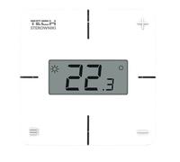 TECH-CONTROLEURS WG.11.0730 Thermostat d'ambiance filaire R-X, blanc, dédié aux rails L-X et L-12