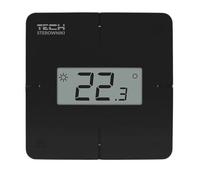 TECH-CONTROLEURS WG.11.0749 Thermostat d'ambiance filaire R-X, noir, dédié aux rails L-X et L-12