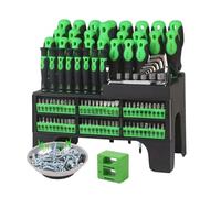 Tech Repair Kit de tournevis - Ensemble d'outils à pointe magnétique pour assemblage et ajustement de l'appareil | Collection de tournevis portable avec boîte de rangement incluant des