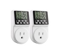 Techbee Minuterie de sortie intermittente numérique à cycle de répétition infini pour l'intérieur, prise 24 heures, interrupteur d'alimentation électrique programmable avec fonction de retard de