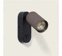 TechBrey Applique Murale Aluminium Aritz 1 Spot Noir Noir
