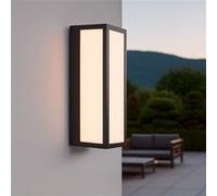 TechBrey Applique Murale Extérieure Acier Inoxydable Gakom Noir Noir