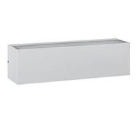TechBrey Applique Murale Extérieure LED 10W Aluminium Éclairage Double Face Rectangulaire Blanc Lena 2700K Blanc chaud Blanc