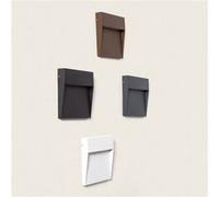 TechBrey Applique Murale Extérieure LED 6,5 W CCT Sélectionnable Aluminium Saillie Carrée Jade Noir Noir