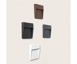 TechBrey Applique Murale Extérieure LED 6,5 W CCT Sélectionnable Aluminium Saillie Carrée Jade Noir Noir