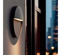 Ledkia Applique Murale Extérieure LED 6,5W CCT Sélectionnable Aluminium Saillie Ronde