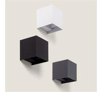Applique Murale Extérieure Led 6w Aluminium Éclairage Double Face Eros 2700k Blanc Blanc Chaud