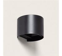 Ledkia Applique Murale Extérieure LED 6W PC Double Éclairage Eros en Aluminium Noir