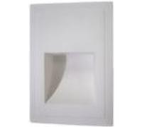 TechBrey Applique Murale Intégration Plâtre/Placo pour Ampoule LED GU10 PAR11 Coupe 103x148 mm Blanc Blanc
