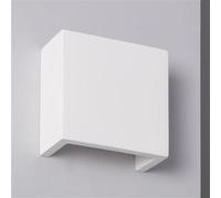 LEDKIA LIGHTING - Applique Murale LED Double Face 7W | Éclairage Écoénergétique 300lm | Résistant et Repeignable | Utilisation Intérieure/Extérieure Couvert, Blanc, Plâtre
