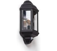 LEDKIA LIGHTING Applique Murale LED Extérieure PC avec Détecteur PIR Newquay Noir E27
