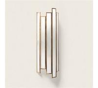 LEDKIA LIGHTING Applique Murale Métal et Verre Bredos Doré E14