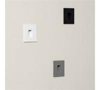 Ledkia Balise Extérieure LED 2W Encastrable Murale Carrée Olite 4000K Gris Blanc neutre