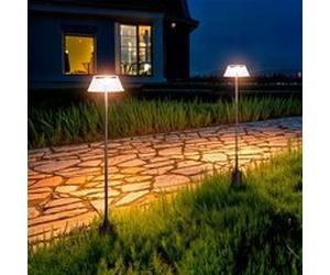 TechBrey Balise Extérieure LED 6.5W en Saillie sur Pied 60cm Dipdey Noir Noir