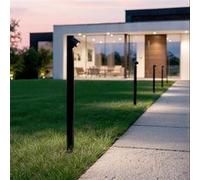 Balise Extérieure Led 6w En Saillie Sur Pied Rihard Noir