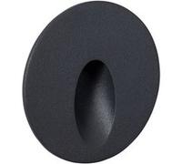TechBrey Balise Extérieure Murale LED Encastrable 3W Ronde en Aluminium Boiler Grise 2700K Blanc chaud Gris G