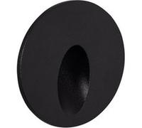 TechBrey Balise Extérieure Murale LED Encastrable 3W Ronde en Aluminium Boiler Noire 4000K Blanc neutre Noir G