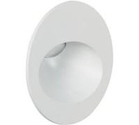 TechBrey Balise Extérieure Murale LED Encastrable 3W Ronde en Aluminium Coney Blanche 2700K Blanc chaud Blanc G